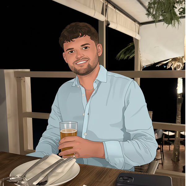 Owen, founder of FOCUL, on holiday (illustrated)